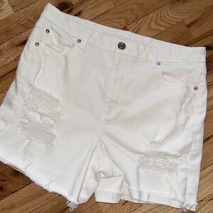 American Eagle Curvy High Rise Shortie Shorts